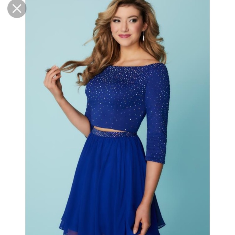 Royal Blue Homecoming Dress size 12